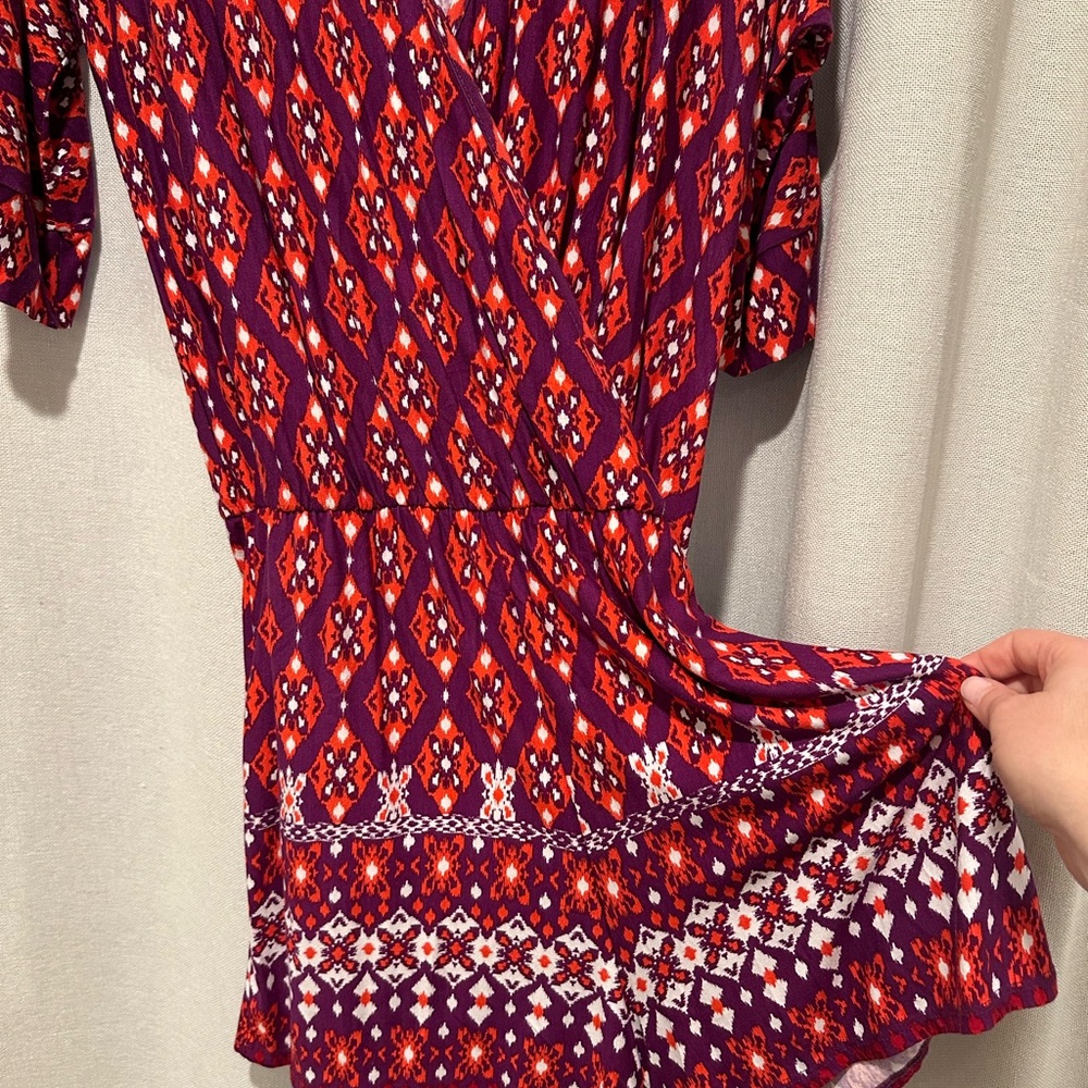 Vibrant Patterned Romper - Picture 2 of 4